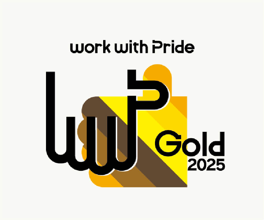 PRIDE指標 ゴールドのロゴ